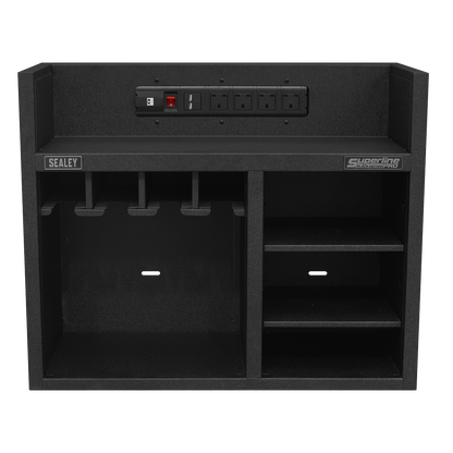 Superline PRO® Power Tool Storage Rack with Power Strip