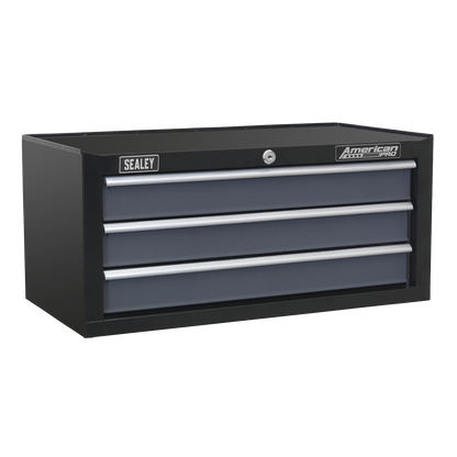 American PRO® Tool Chest Combination 16 Drawer - Black/Grey
