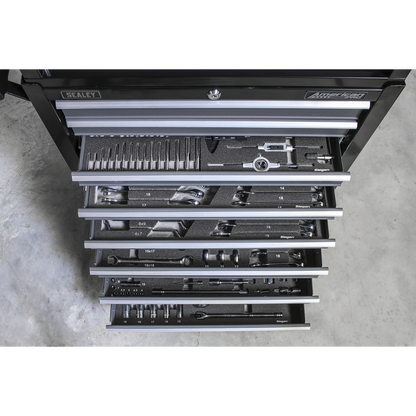 American PRO® Rollcab 8 Drawer - Black/Grey
