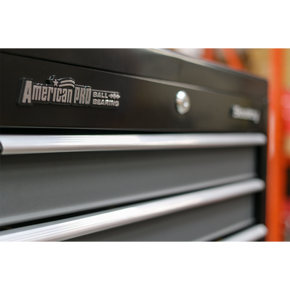 American PRO® Tool Chest Combination 16 Drawer - Black/Grey