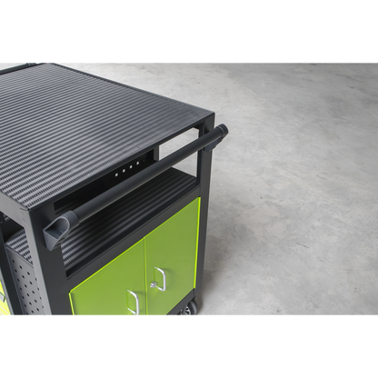 Premier™ Mobile Workstation with 7 Drawers & Cupboard 920mm