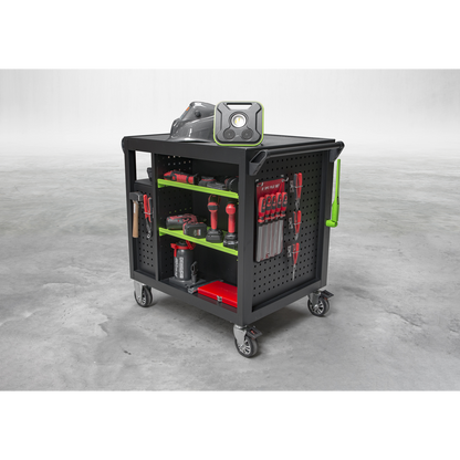 Premier™ Mobile Workstation with 7 Drawers & Cupboard 920mm