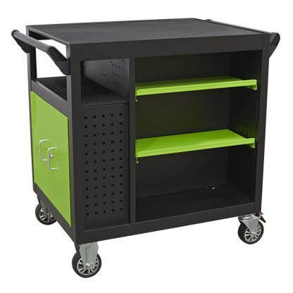 Premier™ Mobile Workstation with 7 Drawers & Cupboard 920mm