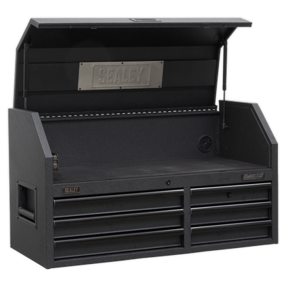 Superline PRO® Black Edition Topchest with 6 Soft Close Drawers & Power Strip 1030mm