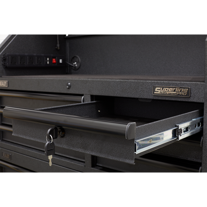 Superline PRO® Black Edition Topchest with 6 Soft Close Drawers & Power Strip 1030mm