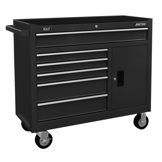 American PRO® Rollcab 6 Drawer - Black