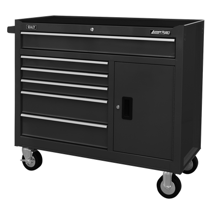 American PRO® Rollcab 6 Drawer - Black