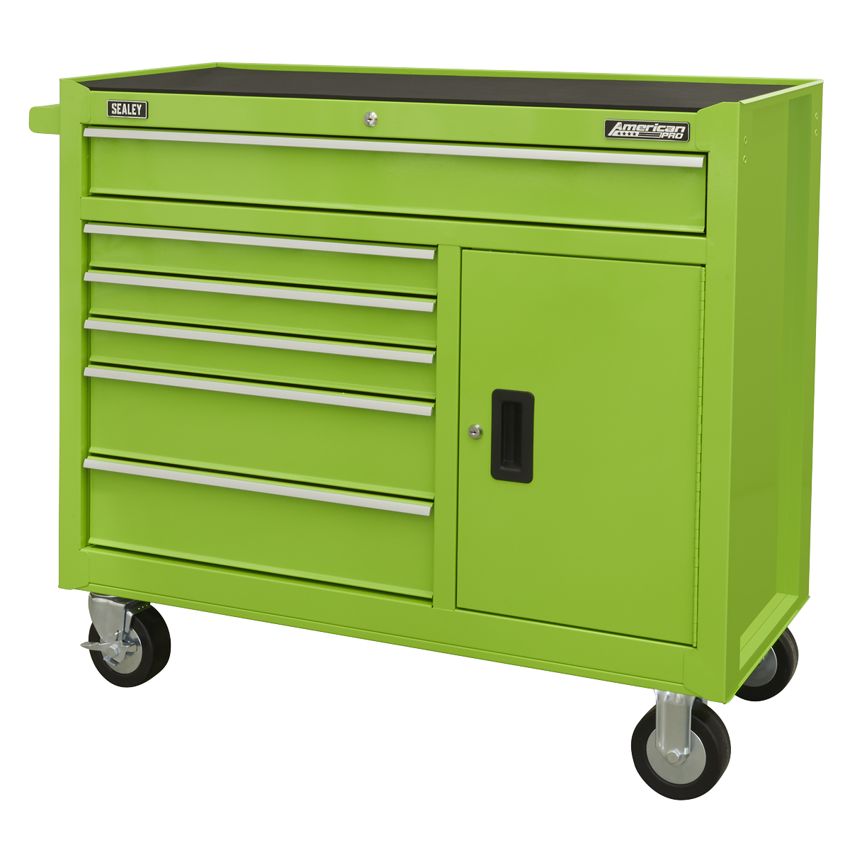 American PRO® Rollcab 6 Drawer - Green