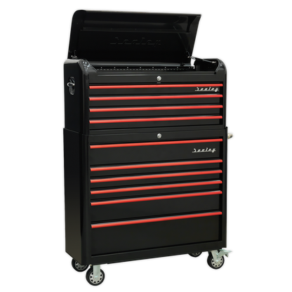 Premier™ Retro Style Wide Topchest & Rollcab Combination 10 Drawer