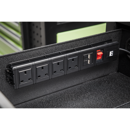 Superline PRO® Mobile Tool Cabinet with Power Tool Charging Drawer 1120mm