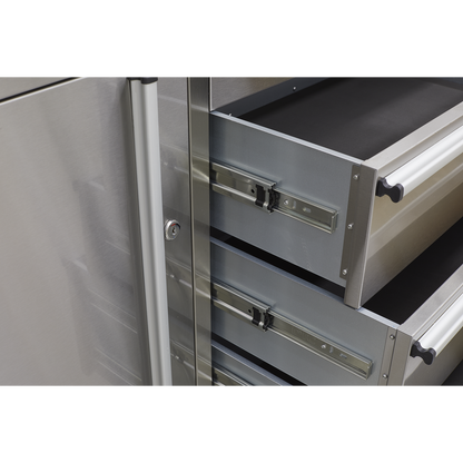 Premier™ Mobile Stainless Steel Tool Cabinet 4 Drawer