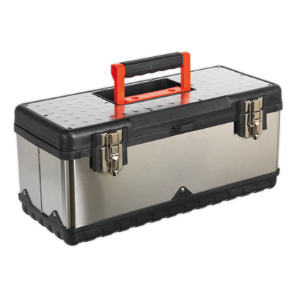 Stainless Steel Toolbox with Tote Tray 505mm