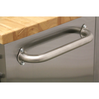 Premier™ Mobile Stainless Steel Tool Cabinet 10 Drawer with Backboard & 2 Wall Cupboards