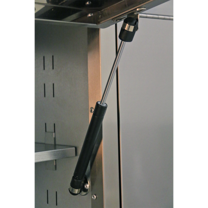 Premier™ Mobile Stainless Steel Tool Cabinet 10 Drawer with Backboard & 2 Wall Cupboards
