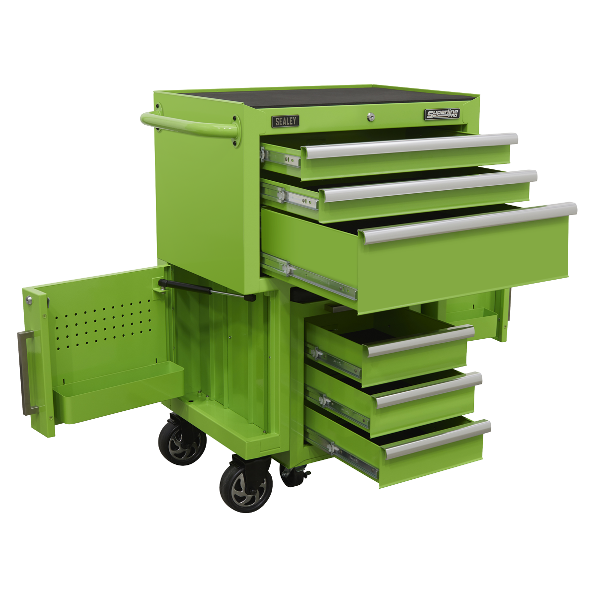 Superline PRO® Rollcab 3 Drawer with Utility Seat