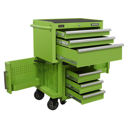 Superline PRO® Rollcab 3 Drawer with Utility Seat