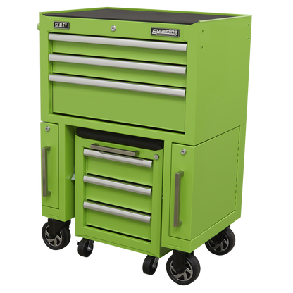 Superline PRO® Rollcab 3 Drawer with Utility Seat