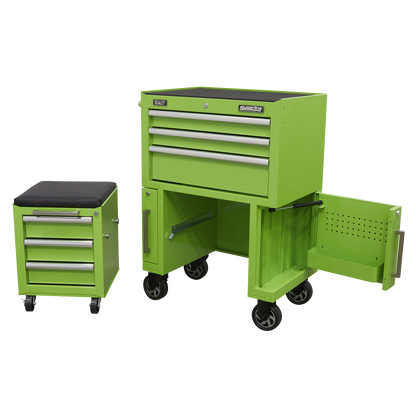 Superline PRO® Rollcab 3 Drawer with Utility Seat