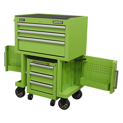Superline PRO® Rollcab 3 Drawer with Utility Seat