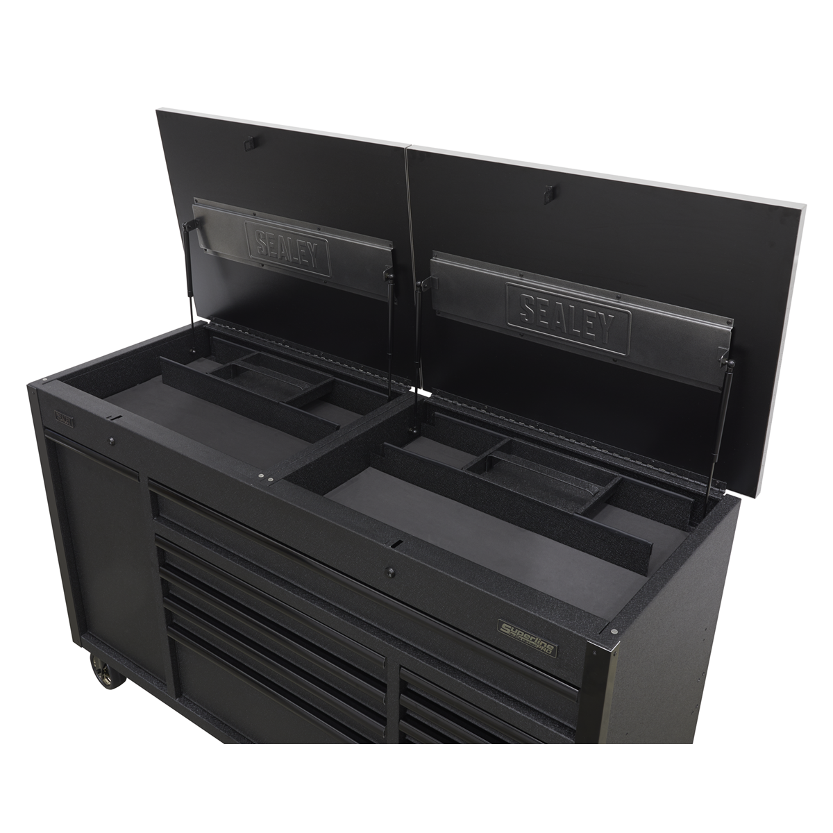Superline PRO® Mobile Tool Cabinet with Power Tool Charging Drawer 1600mm