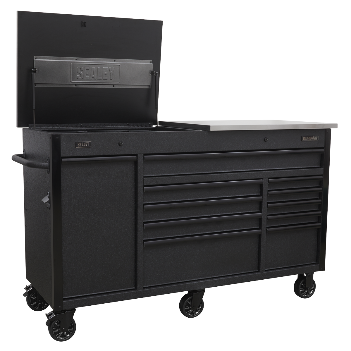 Superline PRO® Mobile Tool Cabinet with Power Tool Charging Drawer 1600mm