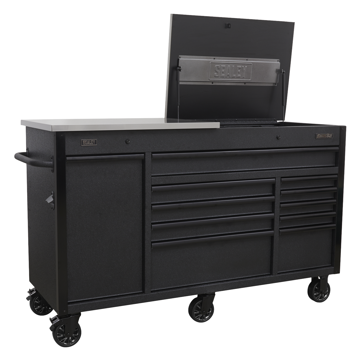 Superline PRO® Mobile Tool Cabinet with Power Tool Charging Drawer 1600mm