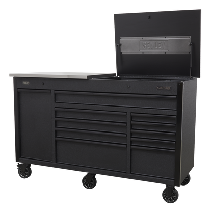 Superline PRO® Mobile Tool Cabinet with Power Tool Charging Drawer 1600mm