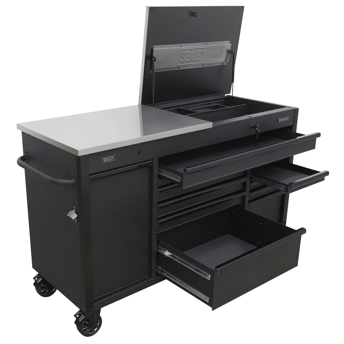 Superline PRO® Mobile Tool Cabinet with Power Tool Charging Drawer 1600mm