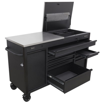 Superline PRO® Mobile Tool Cabinet with Power Tool Charging Drawer 1600mm