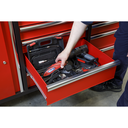 Superline PRO® Mobile Workstation with Backboard 10 Drawer