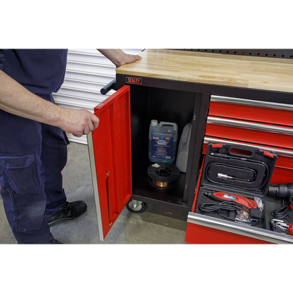 Superline PRO® Mobile Workstation with Backboard 10 Drawer