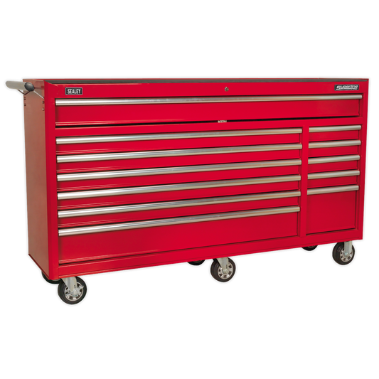 Superline PRO® Rollcab 12 Drawer - Red