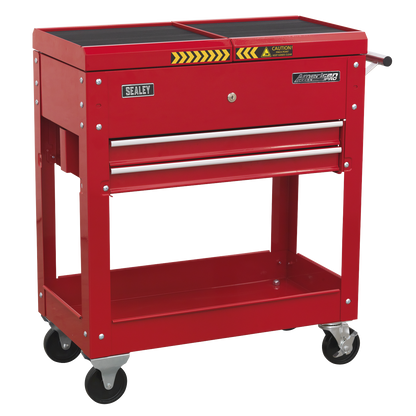 American PRO® Mobile Tool & Parts Trolley - Red