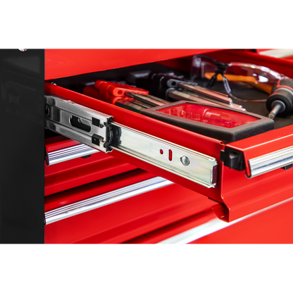 Superline PRO® Heavy-Duty Mobile Tool & Parts Trolley with 5 Drawers & Lockable Top