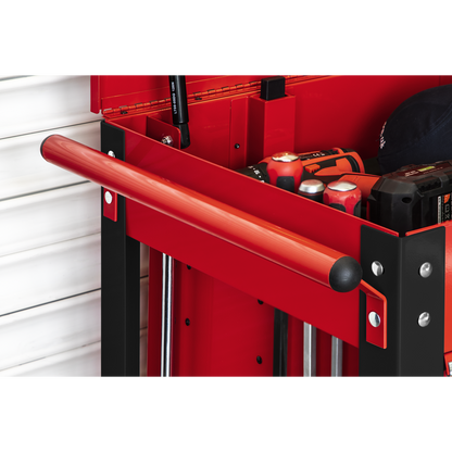 Superline PRO® Heavy-Duty Mobile Tool & Parts Trolley with 5 Drawers & Lockable Top