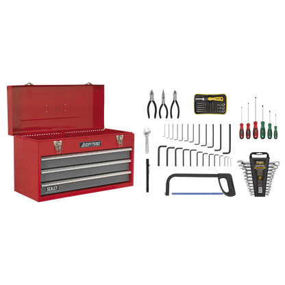 American PRO® Tool Chest 3 Drawer with 93pc Tool Kit
