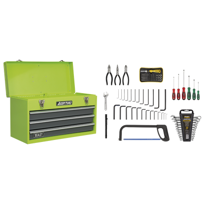American PRO® Tool Chest 3 Drawer with 93pc Tool Kit