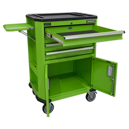 Superline PRO® Tool Trolley with 4 Drawers & 2 Door Cupboard