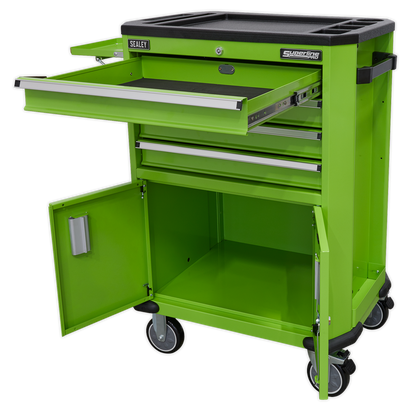 Superline PRO® Tool Trolley with 4 Drawers & 2 Door Cupboard