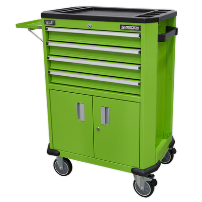 Superline PRO® Tool Trolley with 4 Drawers & 2 Door Cupboard