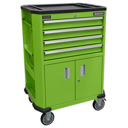 Superline PRO® Tool Trolley with 4 Drawers & 2 Door Cupboard