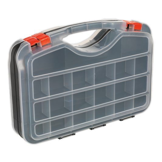 Double-Sided Parts Storage Case 42 Compartment