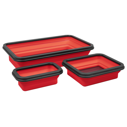 Collapsible Magnetic Parts Tray - Set of 3