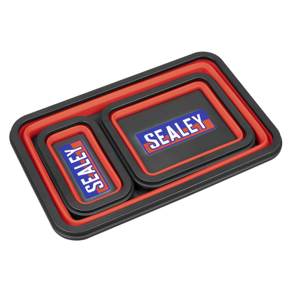 Collapsible Magnetic Parts Tray - Set of 3