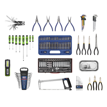 Superline PRO® Topchest & Rollcab Combination 10 Drawer with 148pc Tool Ki