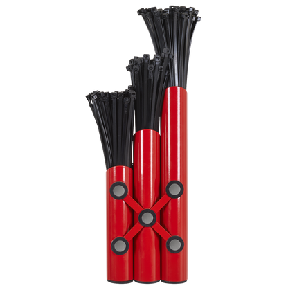 Large Magnetic Cable Tie Holder - Red