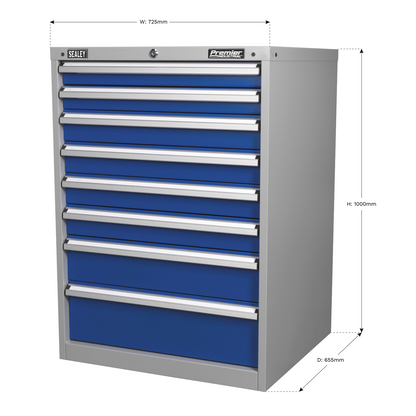 Premier Industrial™ Cabinet 8 Drawer