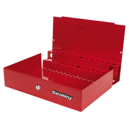 Side Cabinet for Long Handle Tools - Red