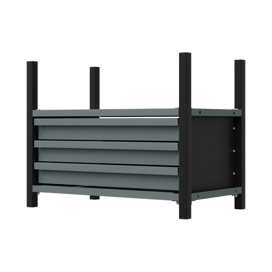 Modular Racking Mid Unit 3 Drawer & 1 Shelf 580mm