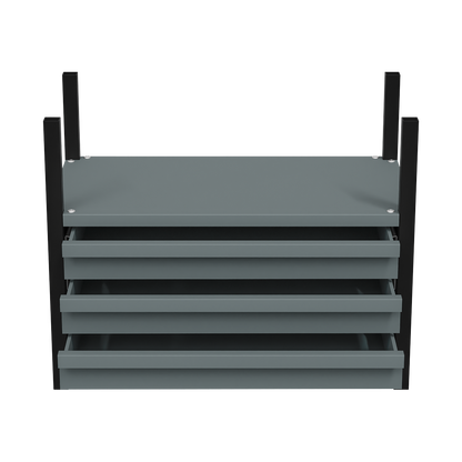 Modular Racking Mid Unit 3 Drawer & 1 Shelf 580mm